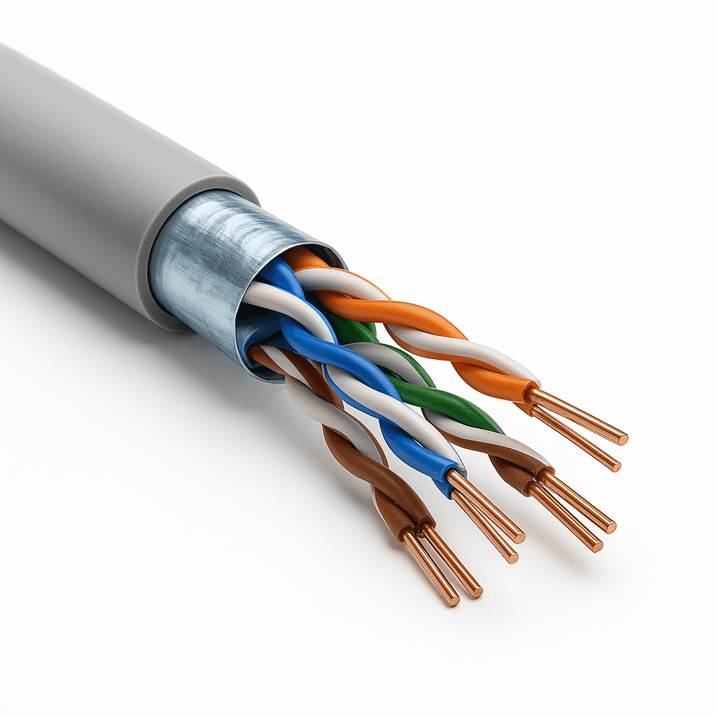 Витая пара медная S/FTP Cat 7A PVC ПВХ 305 м