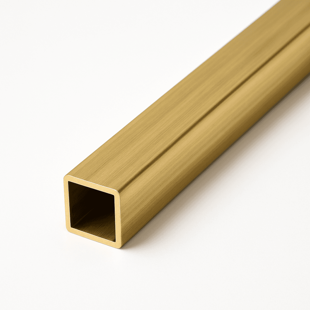 Латунная профильная труба 1x9x4.5 мм Л63 ГОСТ 20900-75